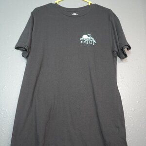 Oneil Mens Black Standard Fit Skeleton Graphic Short Sleeve Shirt Size Medium